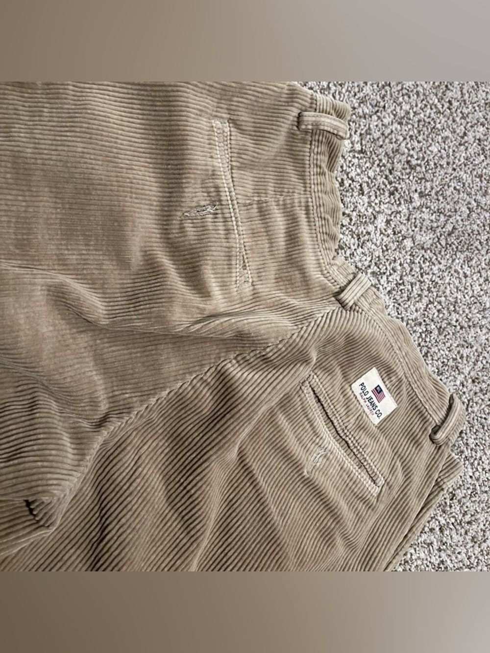 Polo by Ralph Lauren Men’s Khaki Corduroy Pants